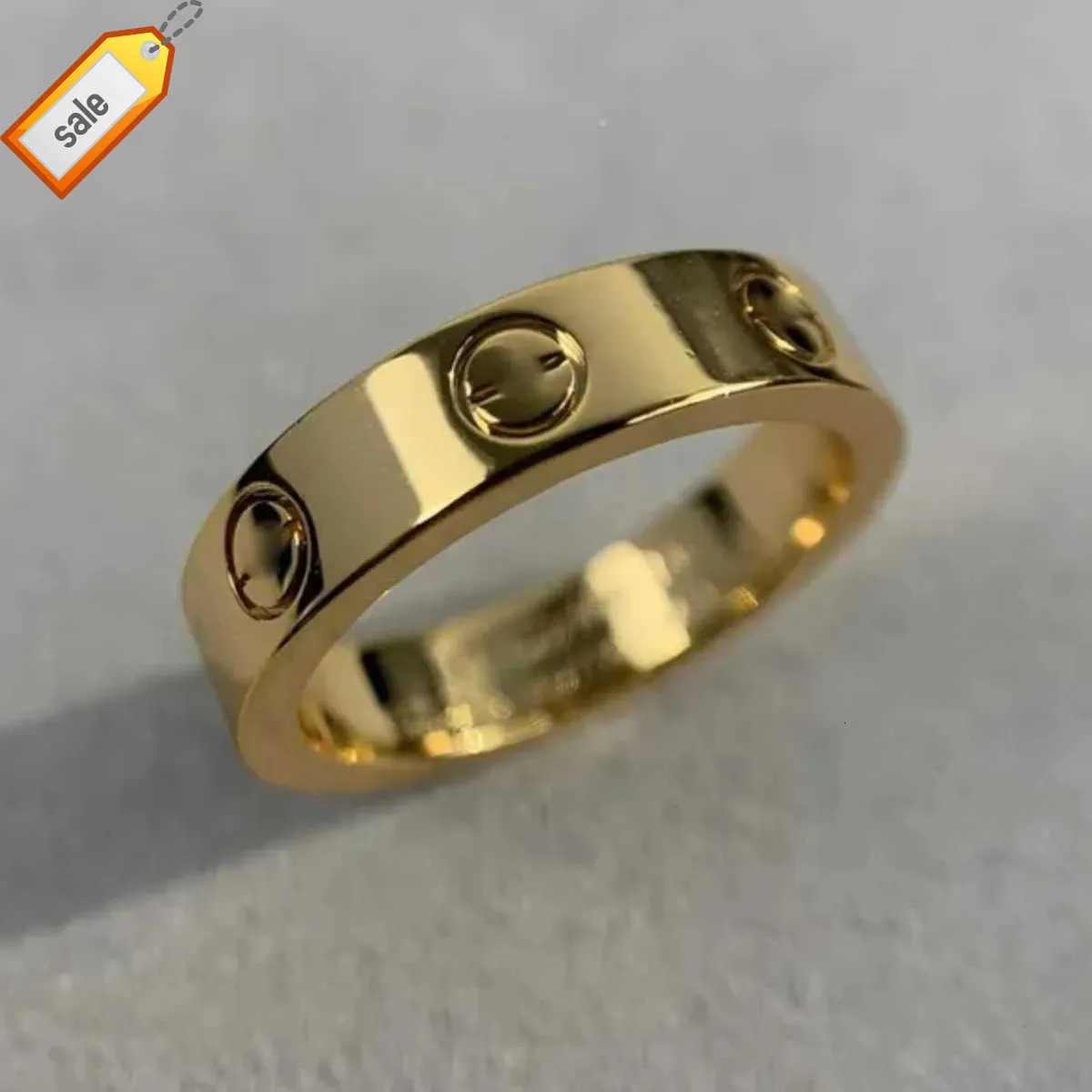 Original Engrave4 5 6mm Diamond Love Ring Gold Sier Rose 316L Anelli in acciaio inossidabile Woman Man Fedding Jewelry Lady Party 6 7 8 9 10 11 B9