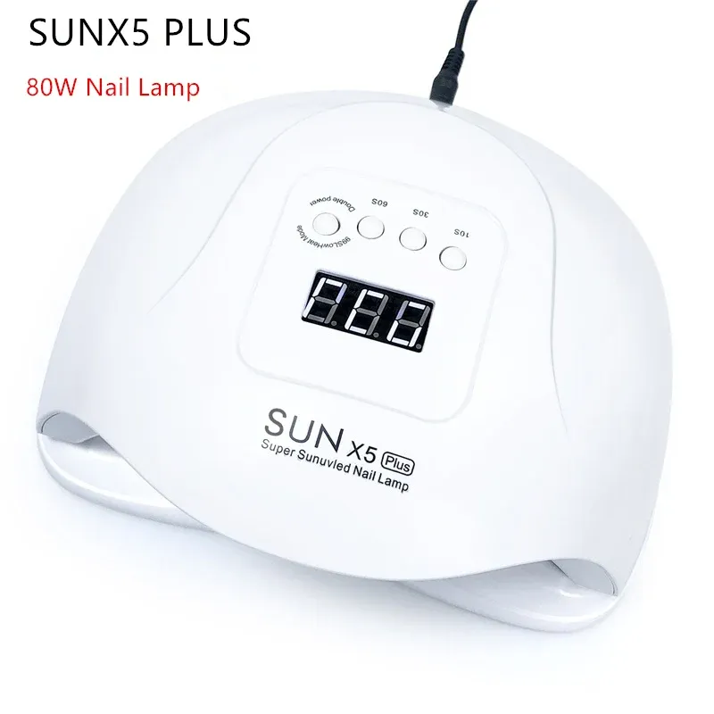 Médecine SUNX5 plus 80W UV LED lampe à ongles Profession Professionnel Gel UV Gel Rigoux Vernis Vernis Sèche à ongles avec lampe Auto Sensin