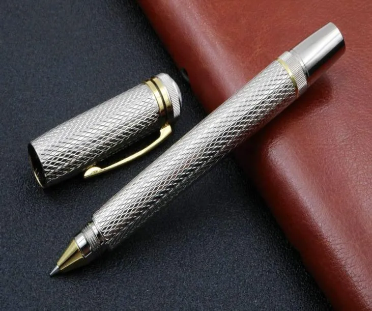 Nouvelle écriture Luxurious Metal Mozart Series Silver Pattern Gift Gift Ink Pen Rollerball Pen9303322