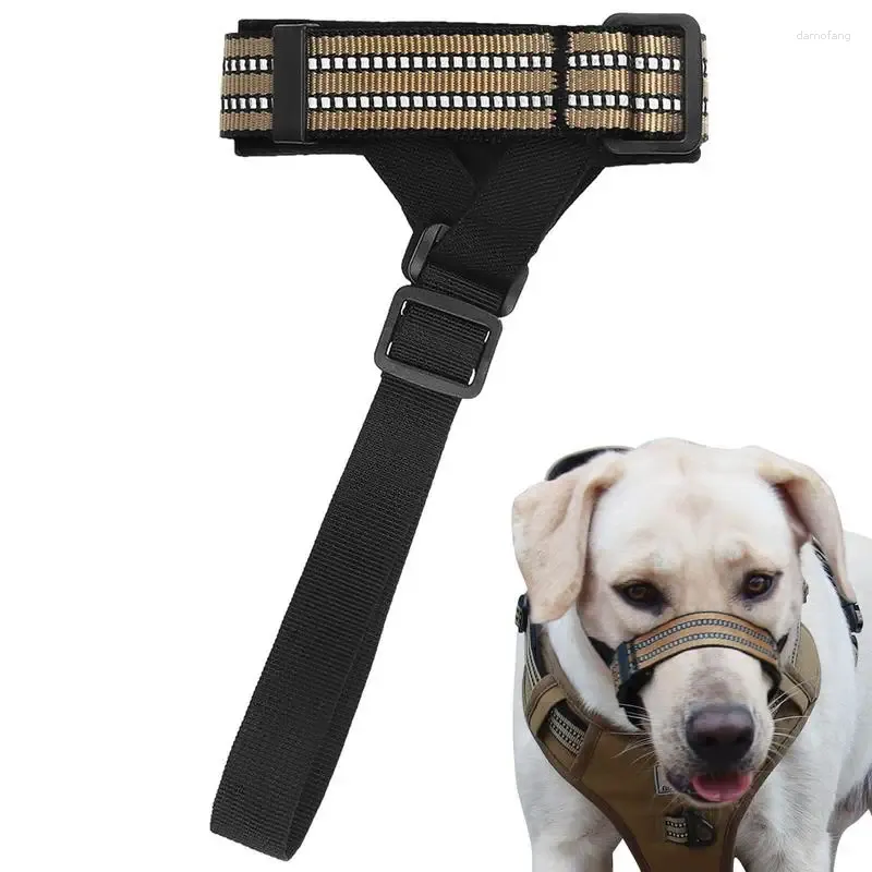 Collari per cani Mumo di nylon Mucano indesiderato Prevenire i cani Muzzle Muzzle Film per animali domestici riflettenti per attività esterne Pogramma