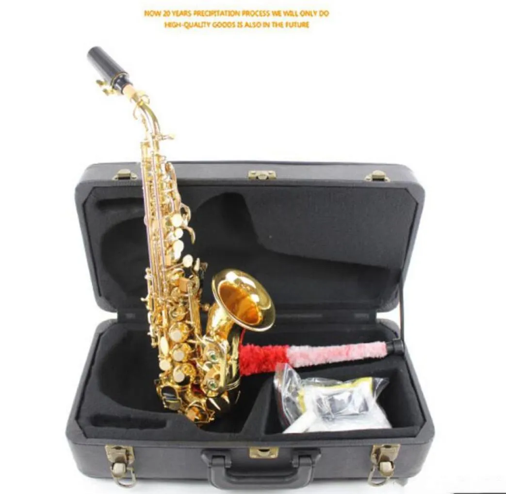 Novas marcas de chegada curvadas soprano saxofone de bronze safient performance profissional 1891425