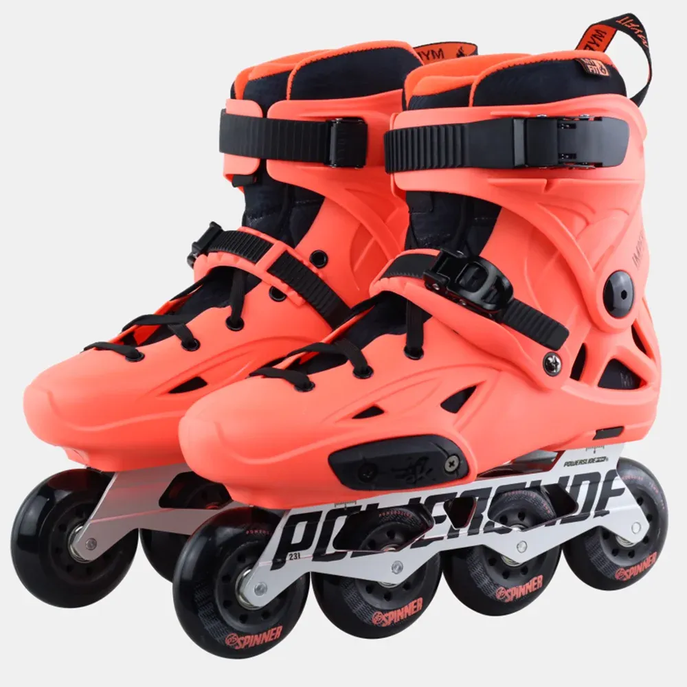 Schoenen inline schaatsen 100% originele powerSlide Imperial Professional Slalom Skates Roller Skate Gratis schaatsenschoenen schuifpatines