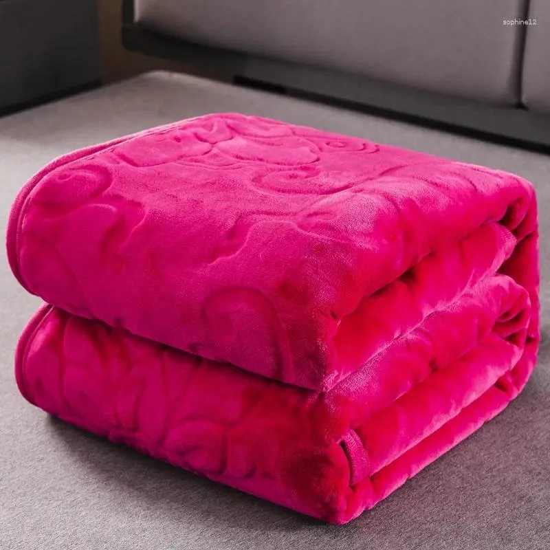 Blankets Warm Winter Blanket Jacquard Fleece For Sofa Bed Cover Fluffy Soft And Throws Bedspread On The