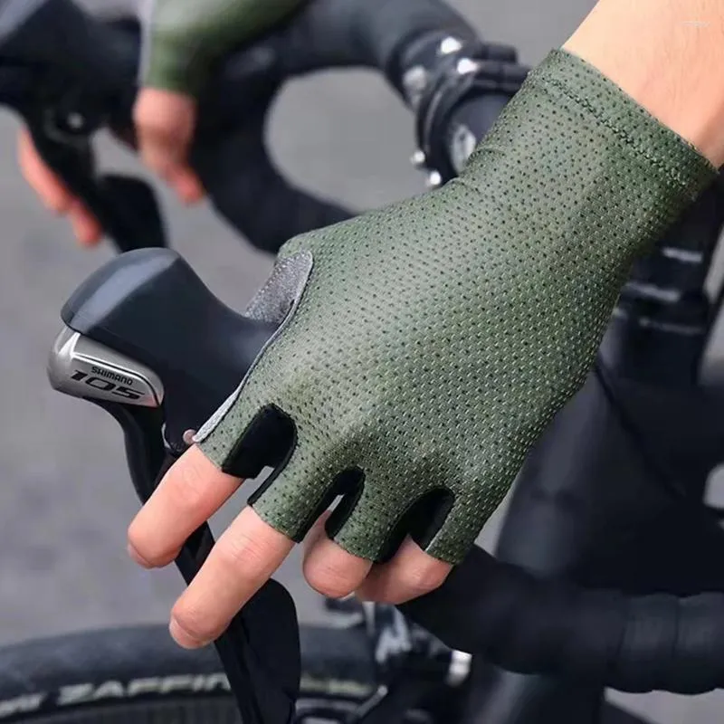 Gants de cyclisme demi-doigt gel hommes femmes respirantes