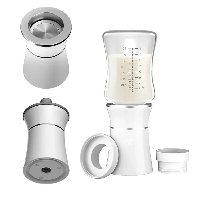 Bärbar babyflaskvärmare 4 nivåer Temperaturjustering USB laddningsbar 6 minuter Fast Water Milk Heat Baby Bottle Warmer 240401