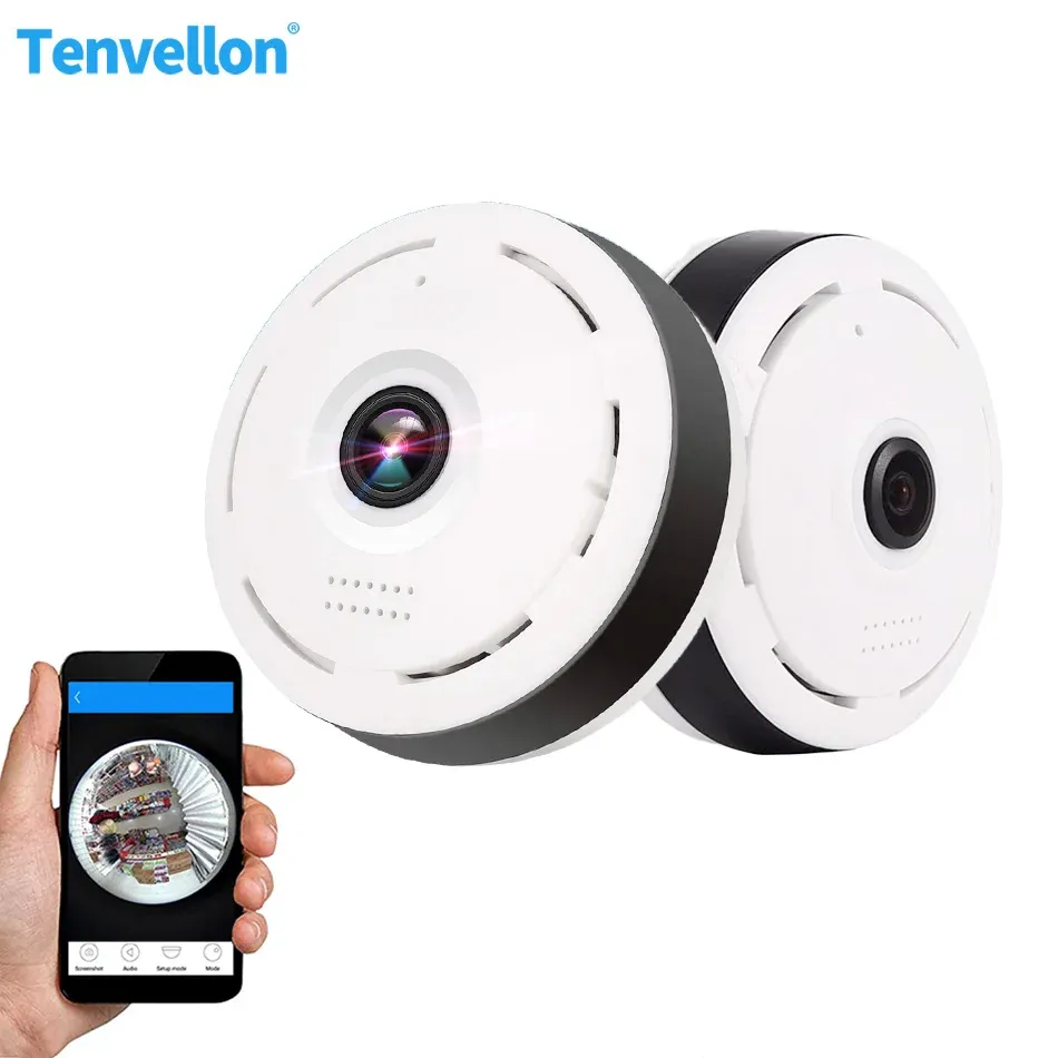 Cameras 3MP 5MP WiFi Camera Fisheye Panoramic 360 degrés V380 Smart Home Security Protection Network CCTV Surveillance IP Caméras