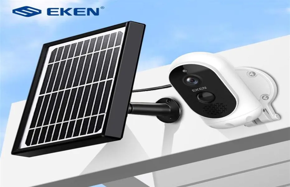 Câmera de bateria Eken Astro 1080p com painel solar IP65 Wi -Fi Detecção de movimento à prova de intempéries Câmera de segurança IP sem fio319C6686056