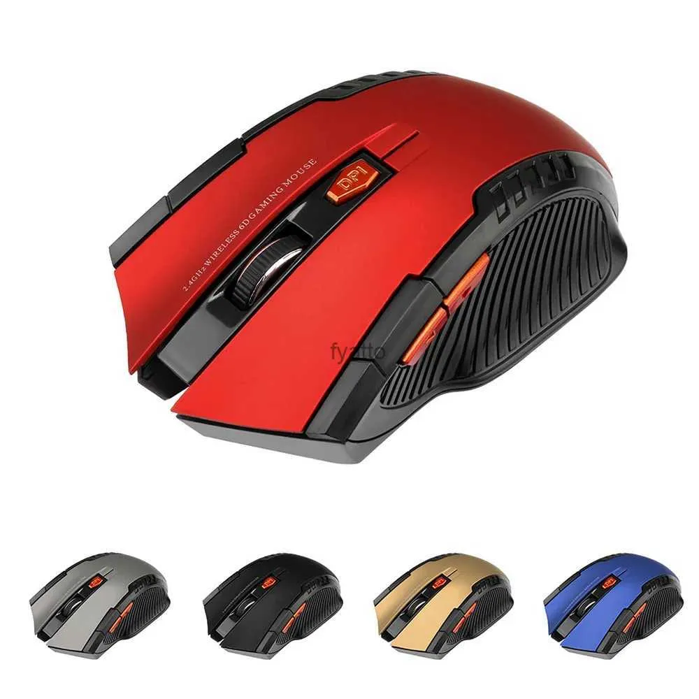 Mice Wireless mouse 2.4GHz optical with USB receiver Gamer 1600DPI 6-button suitable for Mac PC laptop accessories H240407