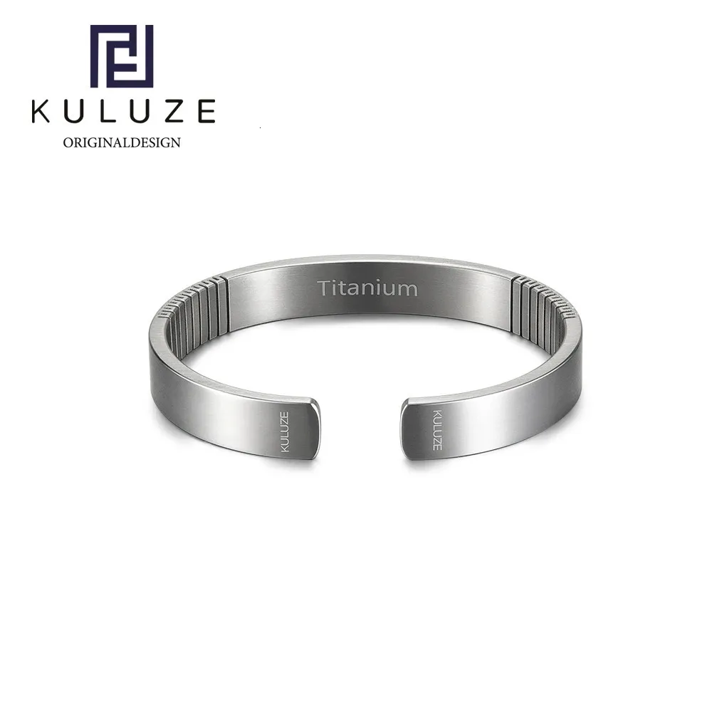 KULUZE Original wristband 100% Pure Golf Athletic Bracelet Men Women CShaped cuff Bangle fashionGift 240407