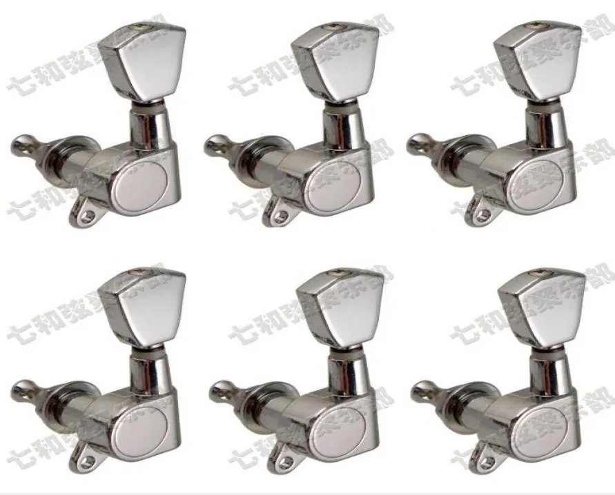 Acessórios de guitarra de 6pcsset para seqüências de guitarra elétrica Button Tuning Pegs Keys Tuner Machine Heads Parts2945805