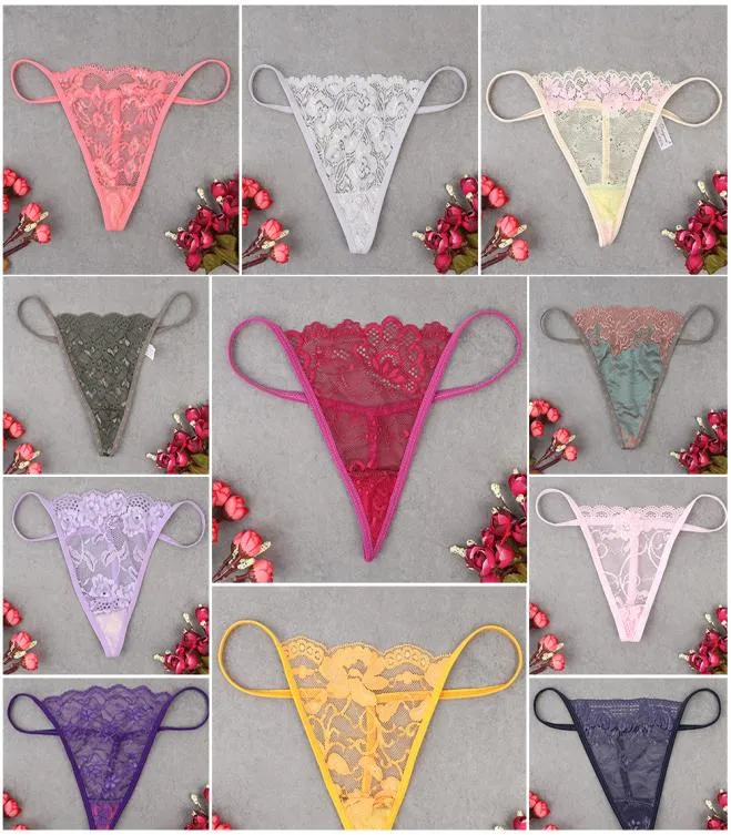 Femmes Sexy Underwear Lingerie Taille tpants en dentelle Transparent Tempation Murses Great G Cortes multicolores Girls Short4817731