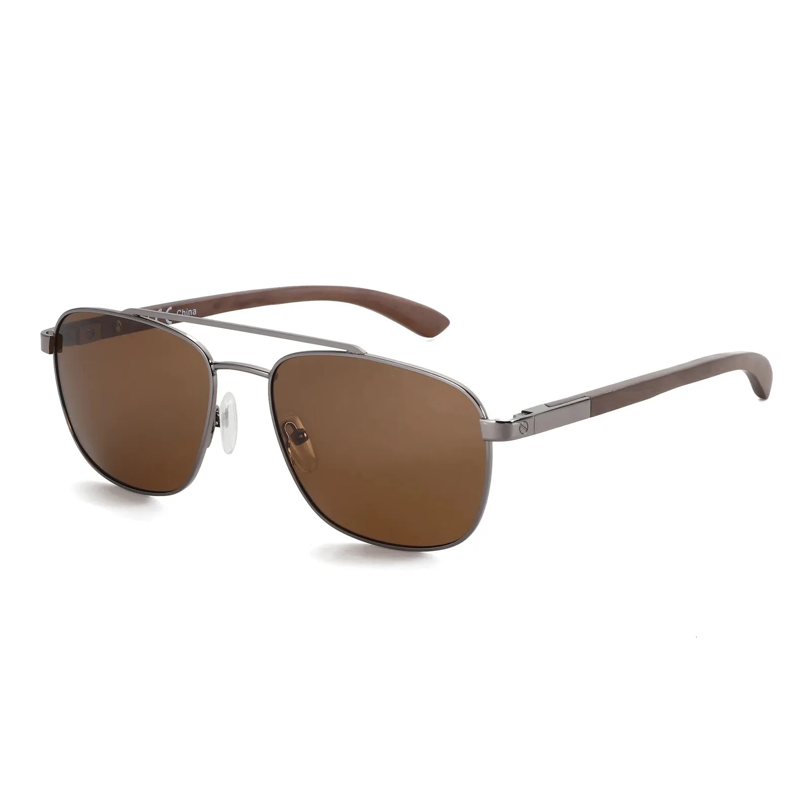 Mens Wood Polarized Sunglasses - UV Protection, Fishing  display picture 2
