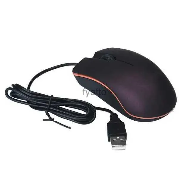 Topi cablati Mute Mute USB LED Home Silent Office Desktop Business Dureble ESports Gaming Mouse PC H240407