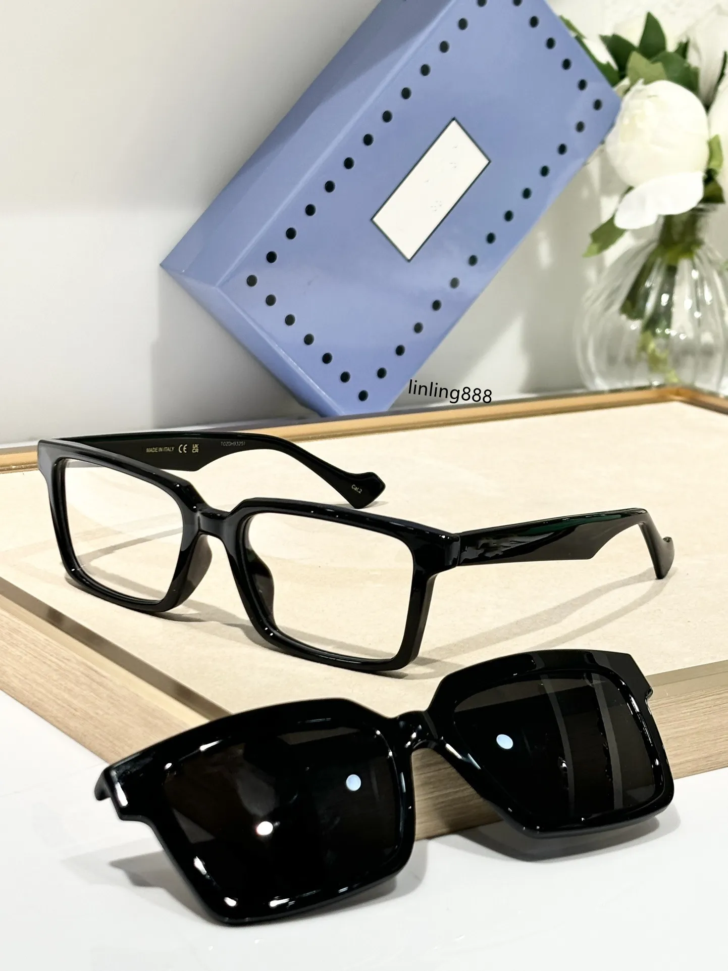 Heren Dames Designer Zonnebril Zonnebril voor Dames Zonneglazen vierkante frame Modeframe Glazen lens Eyewear voor man vrouw GG1543S met originele kistenboxen