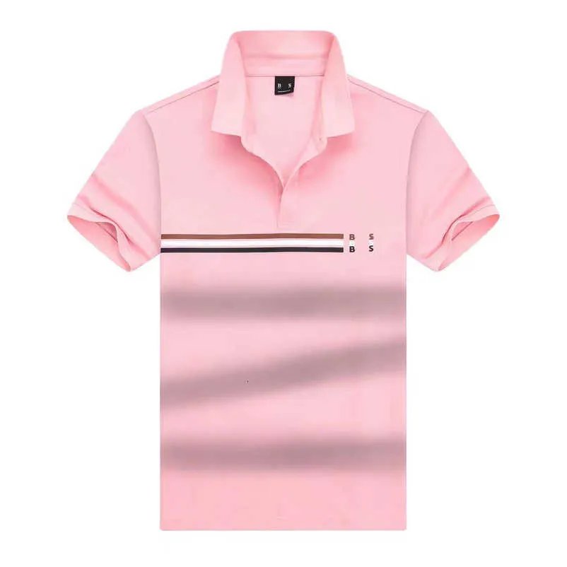 Patronlar Polo Gömlek Erkek Polos Tişörtleri Tasarımcı Günlük İş Golf T-Shirt Saf Pamuk Kısa Kollu T-Shirt ABD Yüksek Sokak Moda Marka Yaz Top Giyim 5d43