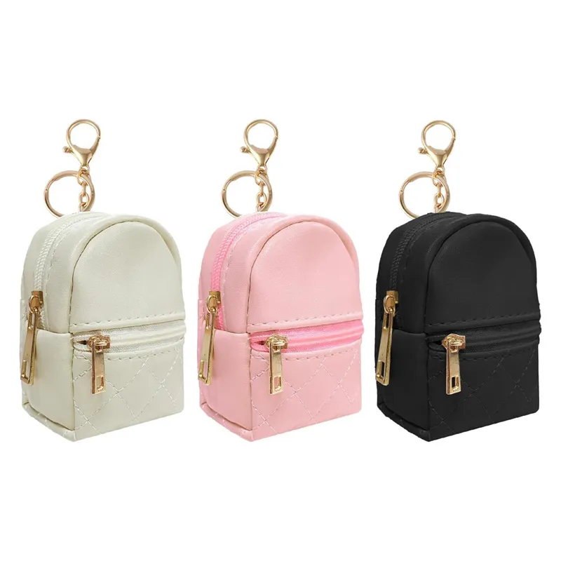Cute Mini Coin Purse Keychain - Stylish Wallet Keyring, Backpack Charm ...
