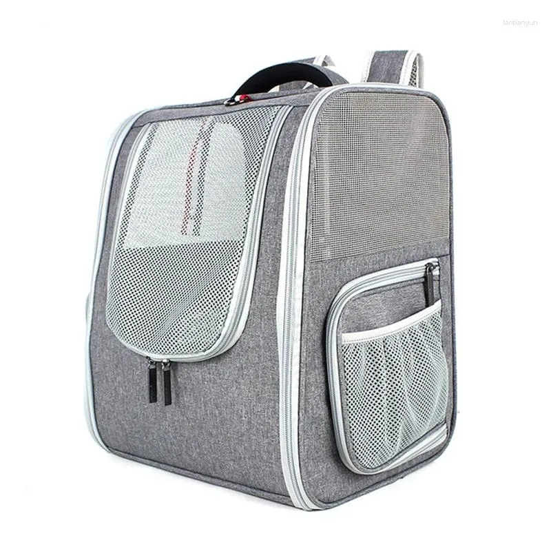 Cat Carriers Pet Carrier Backpack Mesh Breathable Foldable Travel Bags For Small Dogs Cats Rabbits