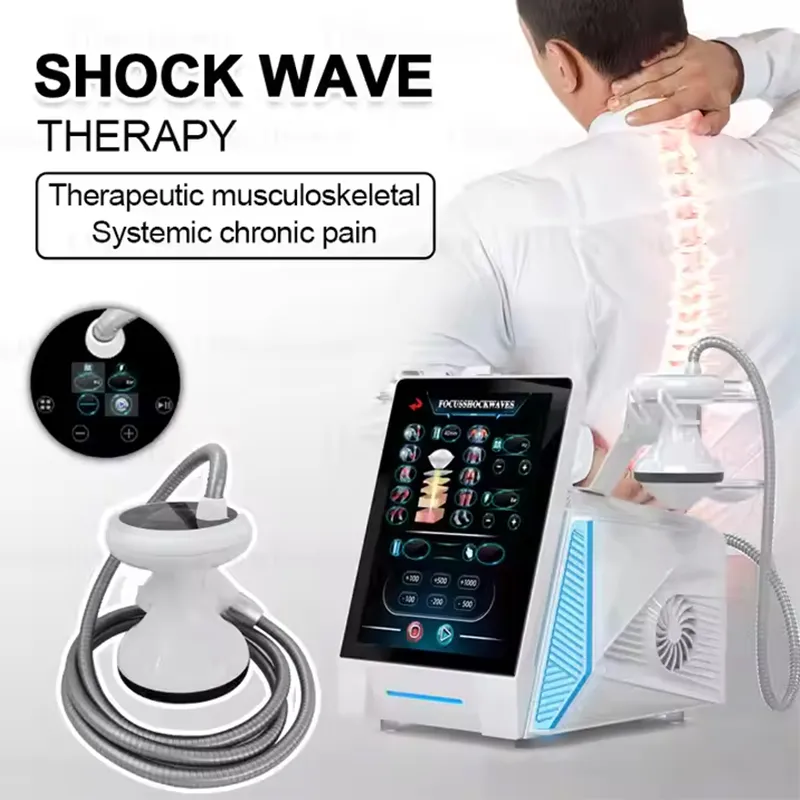 High Power ESWT Shock Wave Therapy Machine Focused Physio Treatment For ...