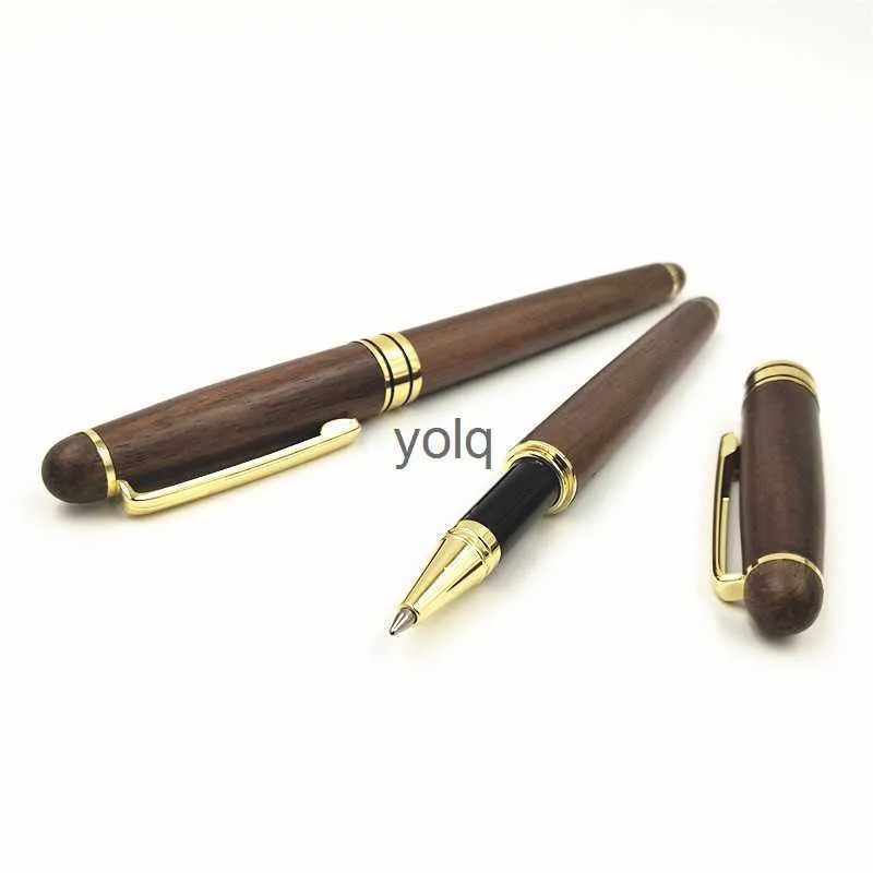 Bollpoint Penns Walnut Wood Signature Pen Neutral signaturannonsering kan graveras H240407