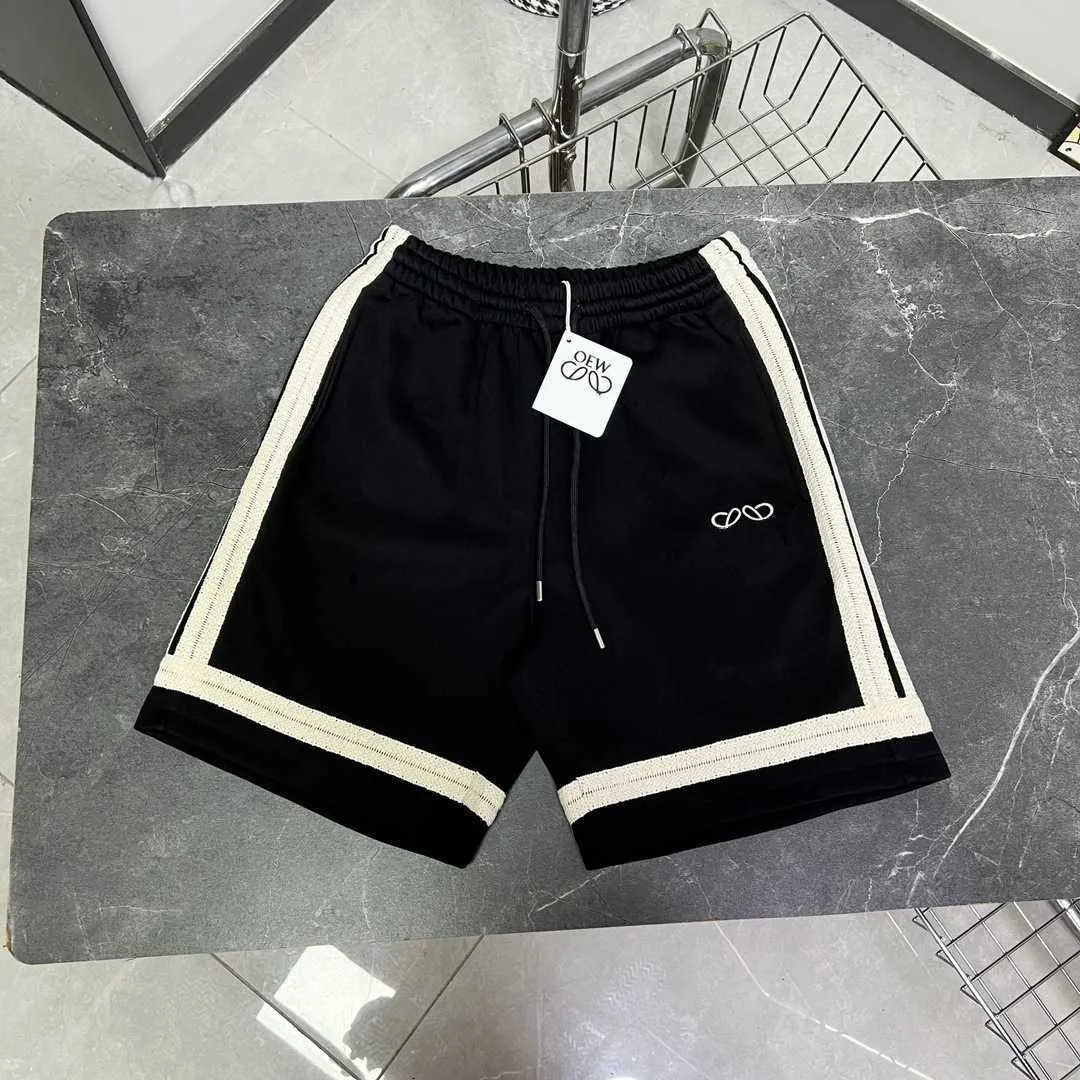 Correto 24Ss New Product Borderyr Rótulo de fita shorts de cordão confortável e cuidados de cuidados com a pele para homens e mulheres