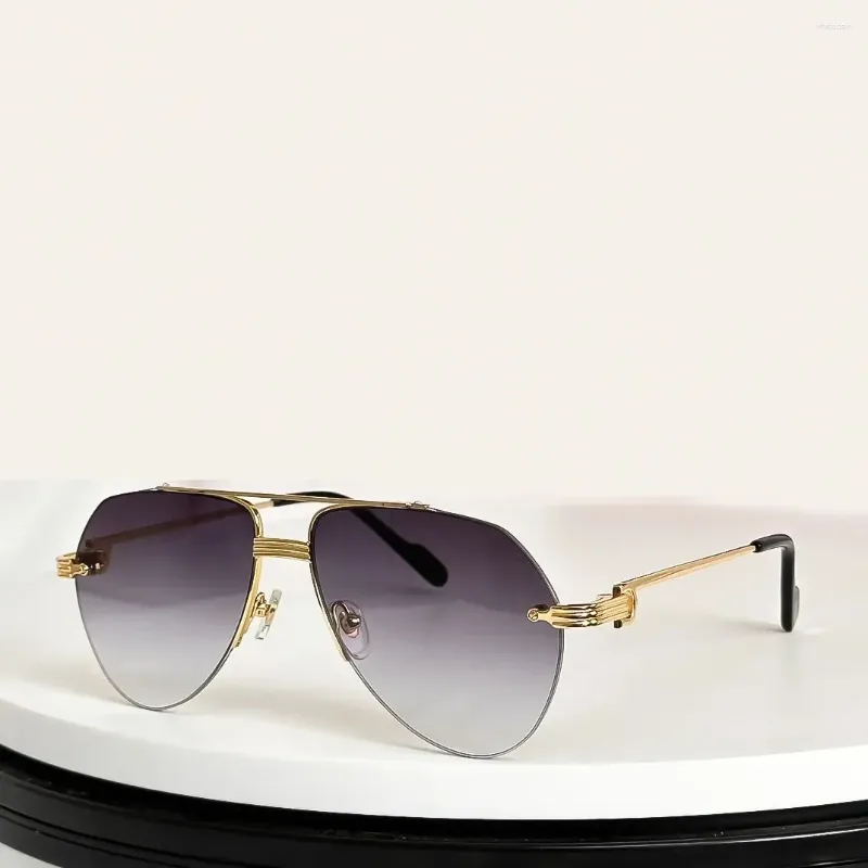 Sonnenbrille Frauen Modemarke Design hochwertiger Titanrahmen Männer Business Eyewear UV400 Luxus Carry -Brille