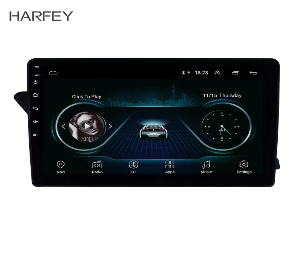 Harfey 101quotandroid 81 GPS Navi HD TouchScreen Radio voor Audi A4L 20092016 met Bluetooth USB WiFi Aux Support DVR SWC CARP2418684