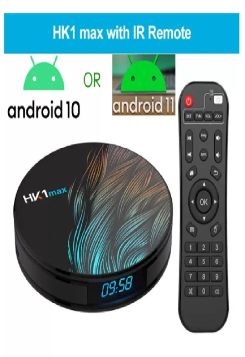 HK1 Max Smart Android 10 eller 11 Smart TV Box RK3318 BT40 Quad Core 24G5G Wireless WiFi 4K Media Player 16G32G64G128G6080625