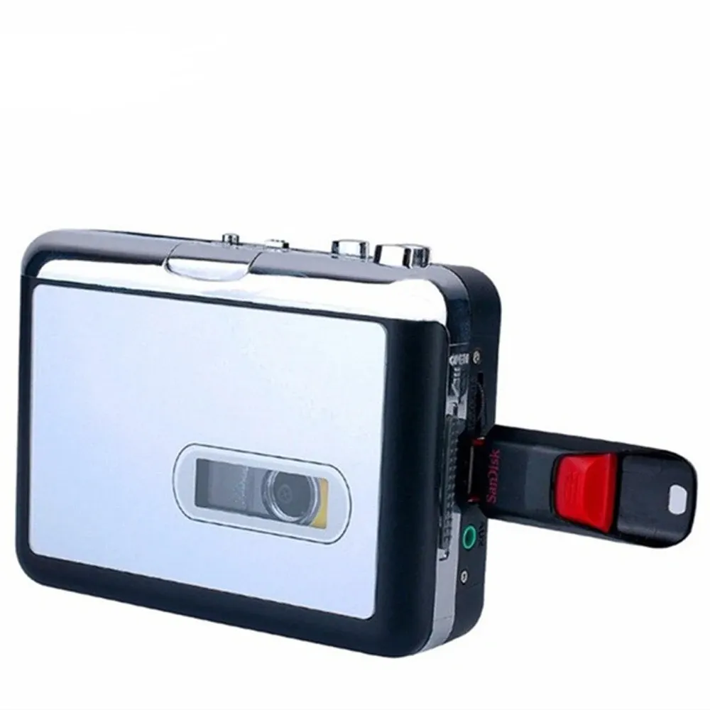 Spelare Ny kassettspelare USB Walkman Cassette Tape Music Audio till MP3 Converter Player Spara MP3 -fil till USB Flash/USB -enhet