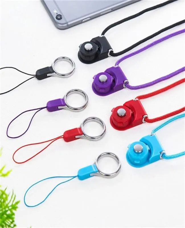 Cell Phone Straps Color moblile phone hanging rope can be split and rotated to hang neck6806002