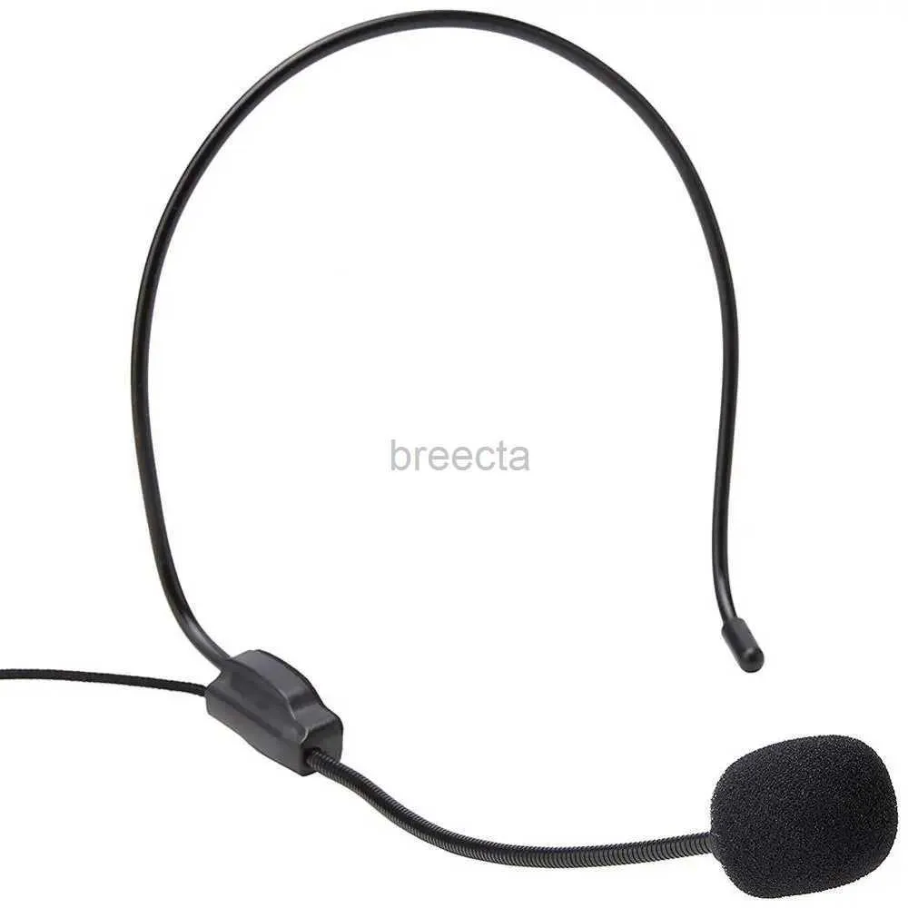 Microphones 1/2 pcs portables sur la tête Portez un microphone à clip microphone pour conférences Microphone Speech Chephone Téléphone Blé Blé Mic de mer 240408