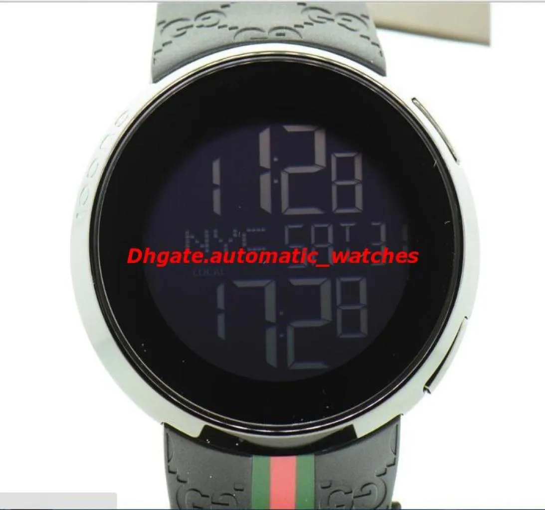 Vendita di orologi da polso di lusso Collezione maschile Black Black Rubber Strap 44mm YA114207 Quartz Men039S Watch Top Quality7126633