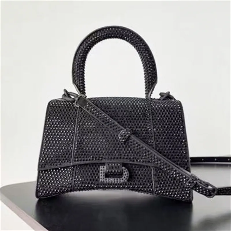 Craquiers de haute qualité sacs de créateurs de sablier pour femmes luxe classique rabat diamant messager messager même sac dame sac à main mens