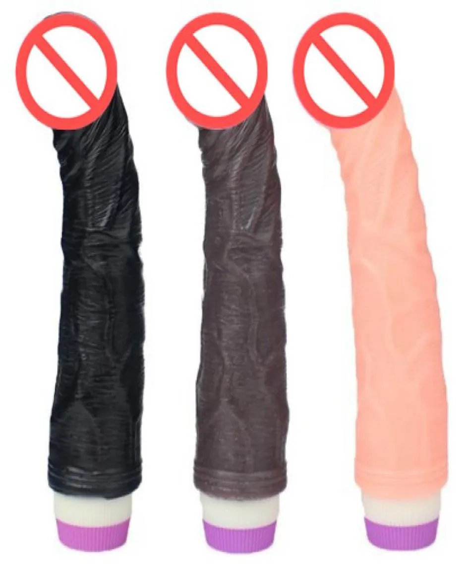 Simulazione del vibratore di dildo GSPOT stimolare i giocattoli sessuali di masturbazione del pene realistica del dildo vibrante per donne7069822