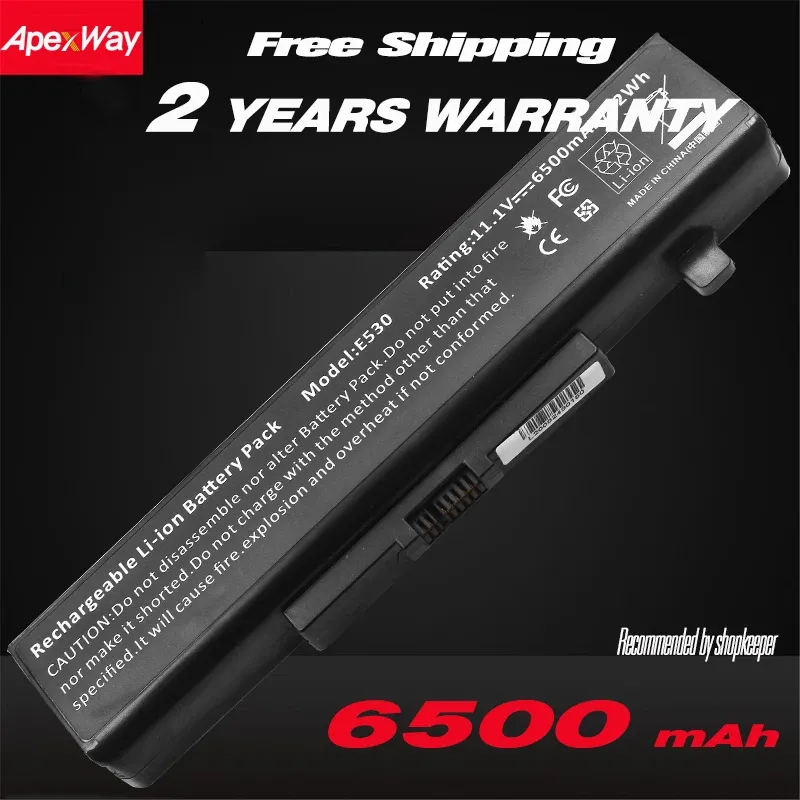 Kylning Apexway 6500mAh Laptop Battery för Lenovo ThinkPad Edge E430 E440 E431 E435 E531 E535 E540 E430C E545 K49A E49 45N1043/42