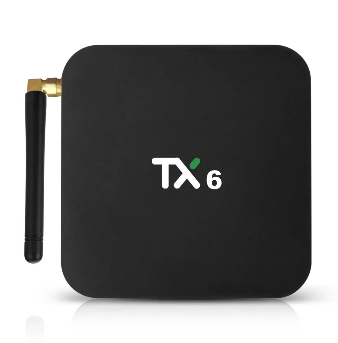 TX6 TV -låda Android 9 AllWinner H6 4GB DDR3 32GB64GB EMMC 24GHz 5GHz WiFi BT41 Support 4K H265 Bluetooth 40 WIFI 1PC3940291