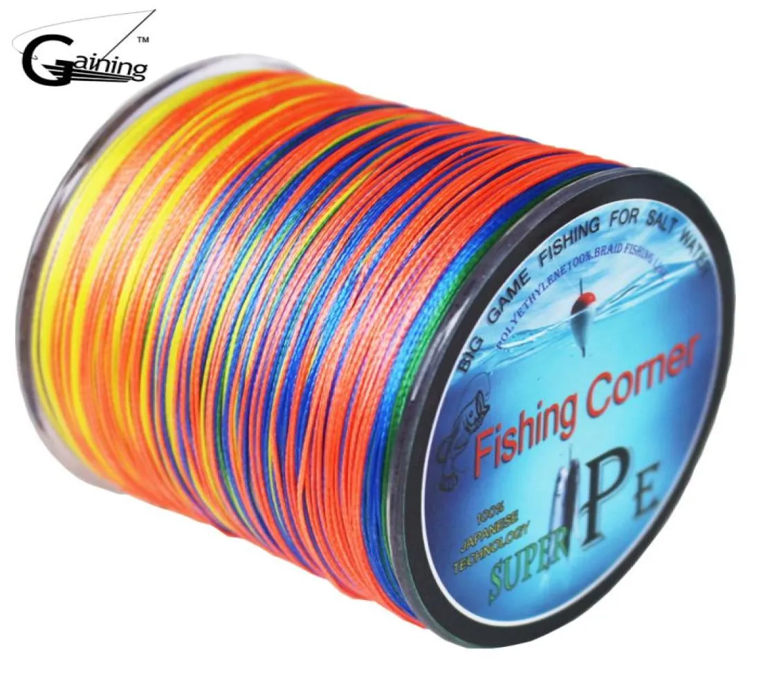 8 brins Ligne de pêche tressée 500m Multi couleur Super Strong Japan Multifilament PE Ligne de tresse 10lb 20lb 30lb 40lb 100lb 200lb4124954