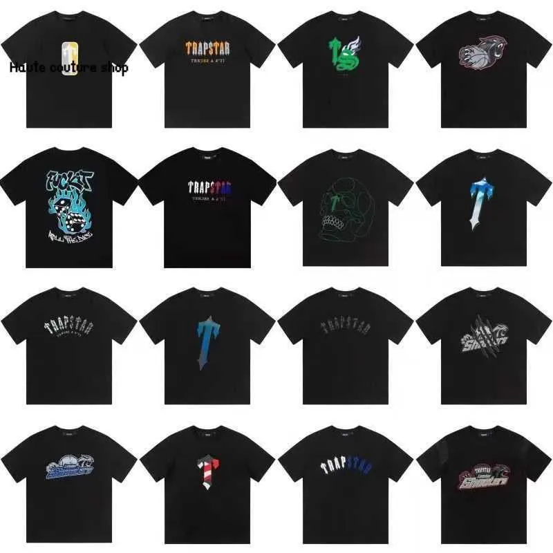 Mens T-shirt Graphic Tee Tech Trapstar Tee Designer LETTRERY Luxury avec des manches courtes à imprimé d'été Vendre des hommes de luxe Haïkyuu vêtements