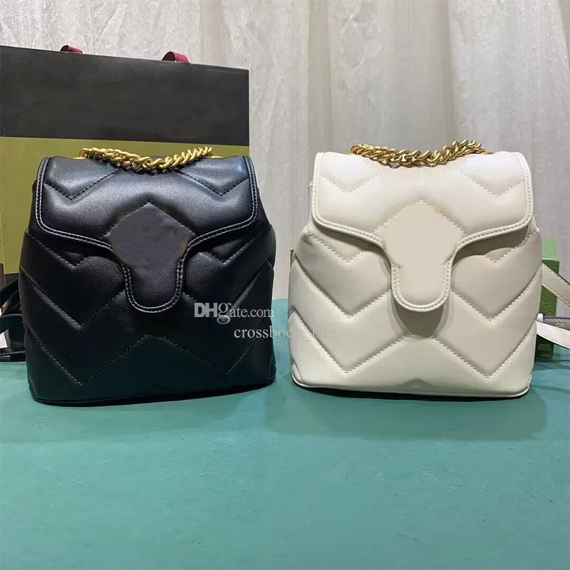 Mochila diseñadores Bolso de equipaje para hombres Bolsas de viaje de viaje para mujer Marmont Matelasse Mochila bolso de bolso de bolso Totes Diseñador Bolso de libros Bolso acolchado Bolso acolchado