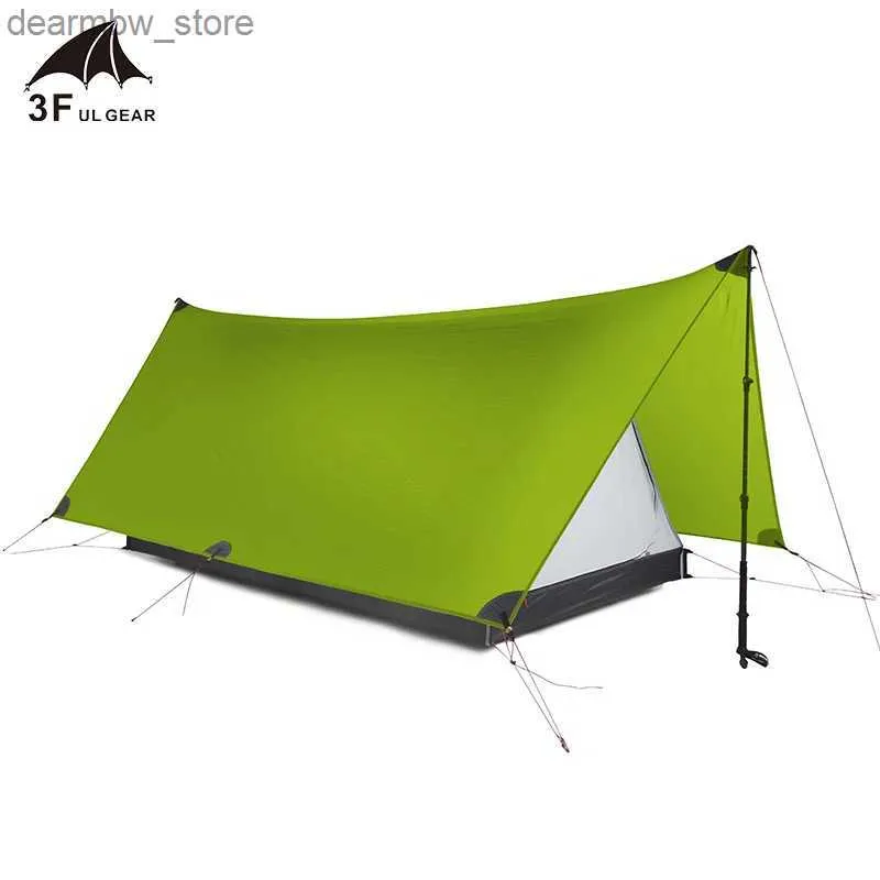 Tende e rifugi 3f Ul Gear UltraLight Camping Tenda 20D Nylon Entrambi lati Sellie di silicio Tarp 2 persone 3 Stagioni L48