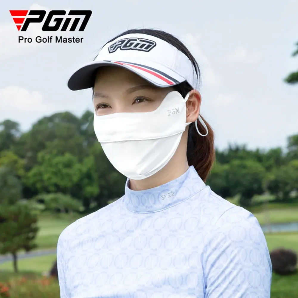 Kappen Golf Frauen Sonnenmaske Ladies Sonnenschutzmittel atmungsaktive Outdoor -Maske Drei Farben Kühlung Eis Seide Schnell trocken