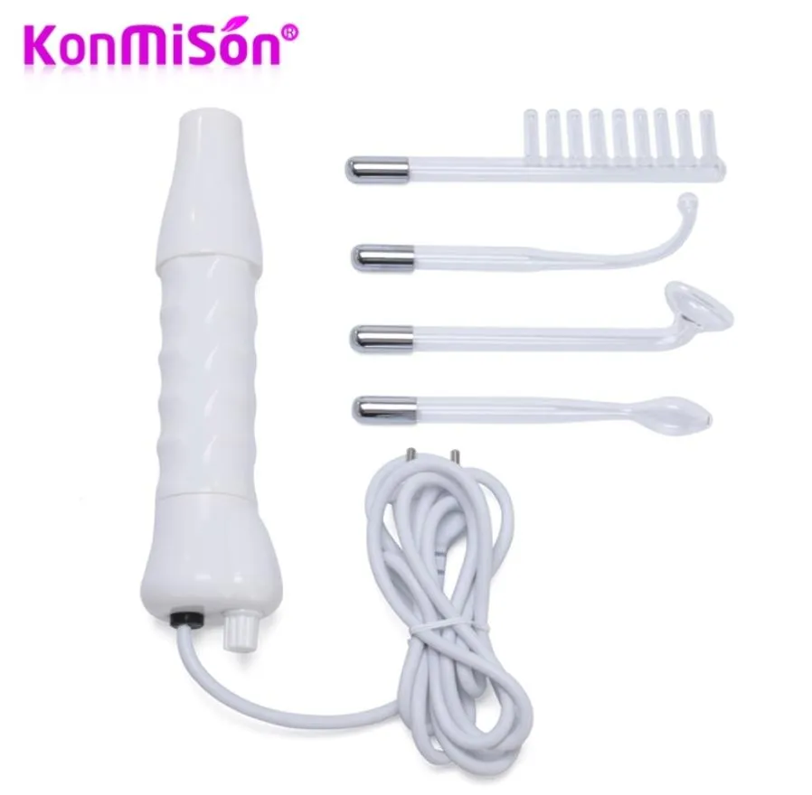 Konmison 4 in 1 Hochfrequenz Elektro -Zauberstabglasröhrchenmaschine Entfernen Sie Falten Akne Gesichtskörper Spa Schönheit Massager 2204268243290