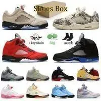 2023 Top high Boots Jumpman 5 5s Low Expression Basketball Shoes for Men Trainers PSGs Concord Green Bean Women Pinksicle Aqua Racer Blue Jade Horizon Boot