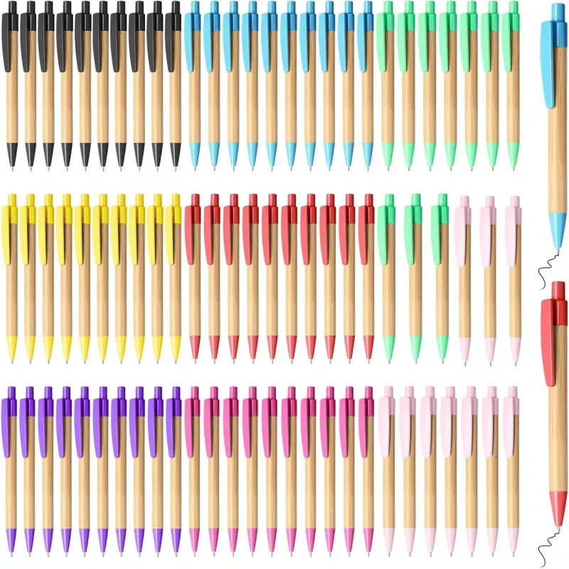 Eco-Friendly Bamboo Dot Pens - Set of 30 - Recycled, Colored - Shop Now ...
