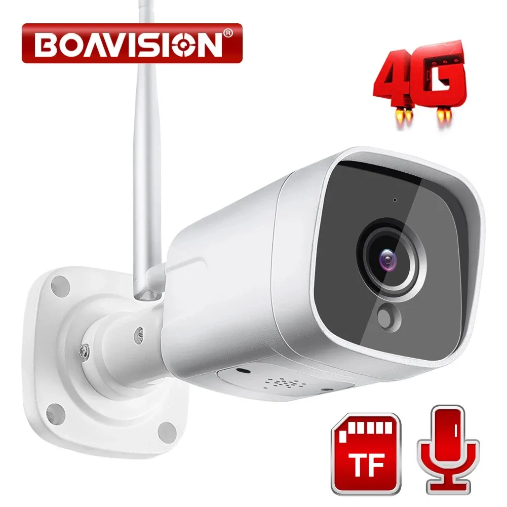 LENS 4G SIM Cardamera SIM HD 1080P 5MP 8MP WiFi Wireless Bullet Bullet Security Security Camera CCTV 20M IR IR Audio Audio Accound Alarm Alarm