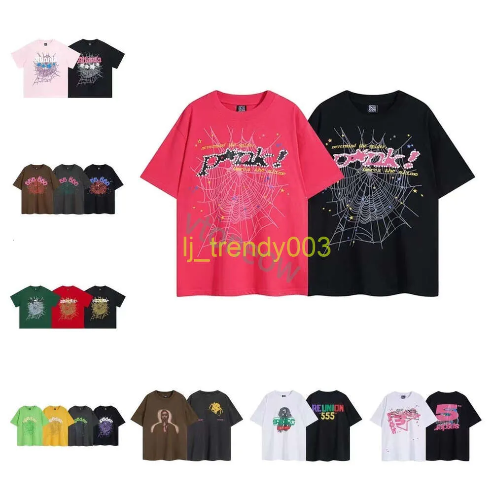 Sp5der Tshirt Men Женщины дизайнерская футболка уличная одежда Hiphop Fashion Brd