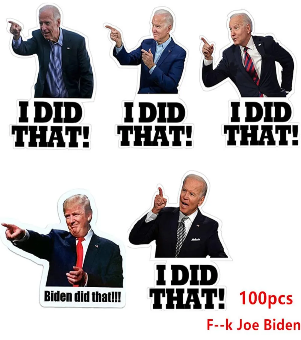 50100pcs Joe Biden Funny Sticker I Did That Car Sticker Decal Waterproof Joe Biden Stickers DIY Reflective Decals Poster2421584