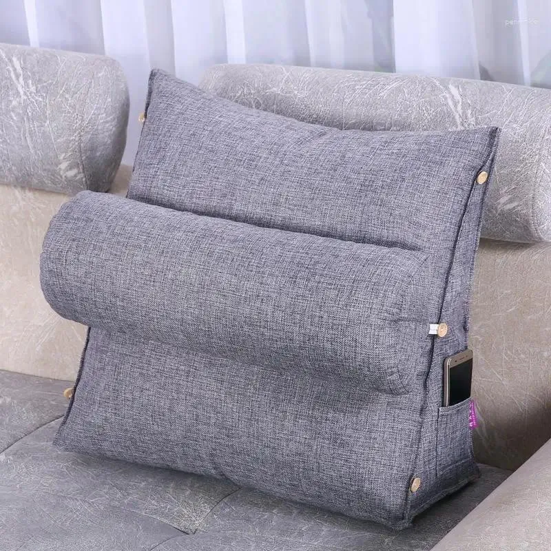 Pillow Adjustable Lumbar Backrest Support Home Office Car Sofa Seat Bracket Chair