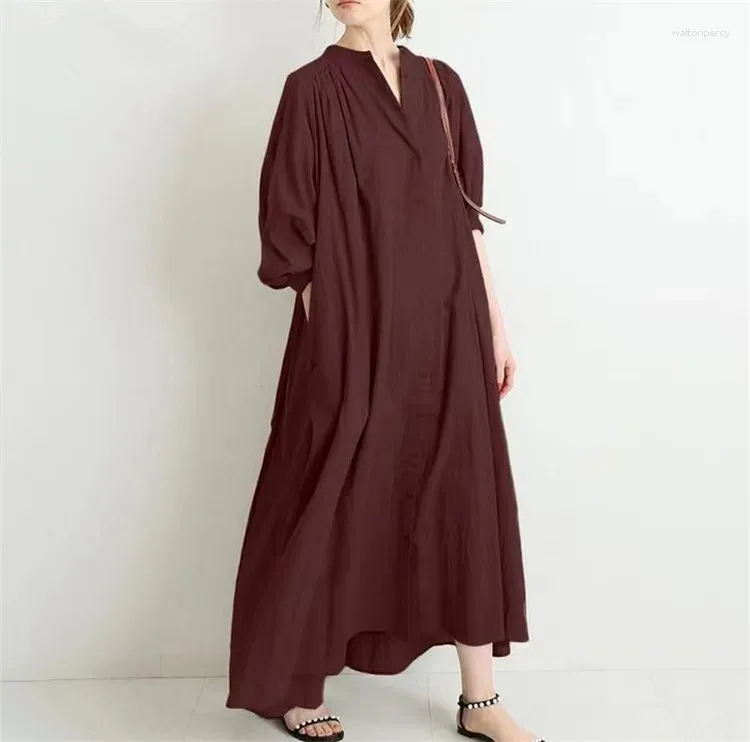 vintage linen dresses Retro-Chic Wedding Dress MRS POMERANZ INC It seems that linen will not change even if dynasties have changed Cotton and Linen casual dress