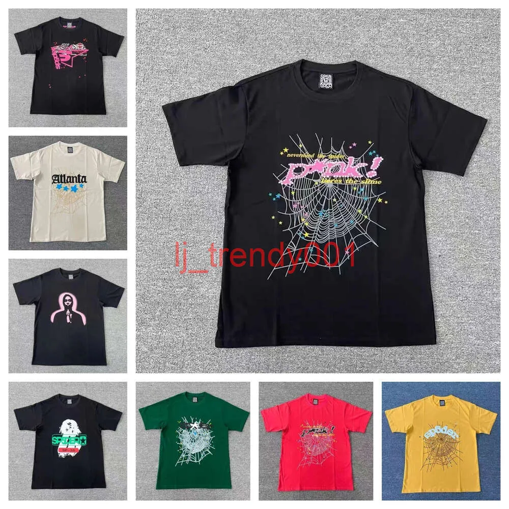 2024 SP5DER 5555 TEES Дизайнерские футболки Mens Mens Mens Mens Young Thug Angel Men Men Women