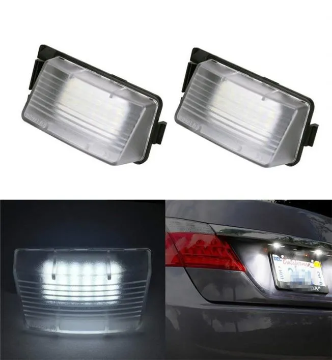 2pcs white Car LED Plaque d'immatriculation Light Remplacement de la plaque de plaque de plaque pour Nissan 350Z 370Z GTR Infiniti G25 G35 G379763760